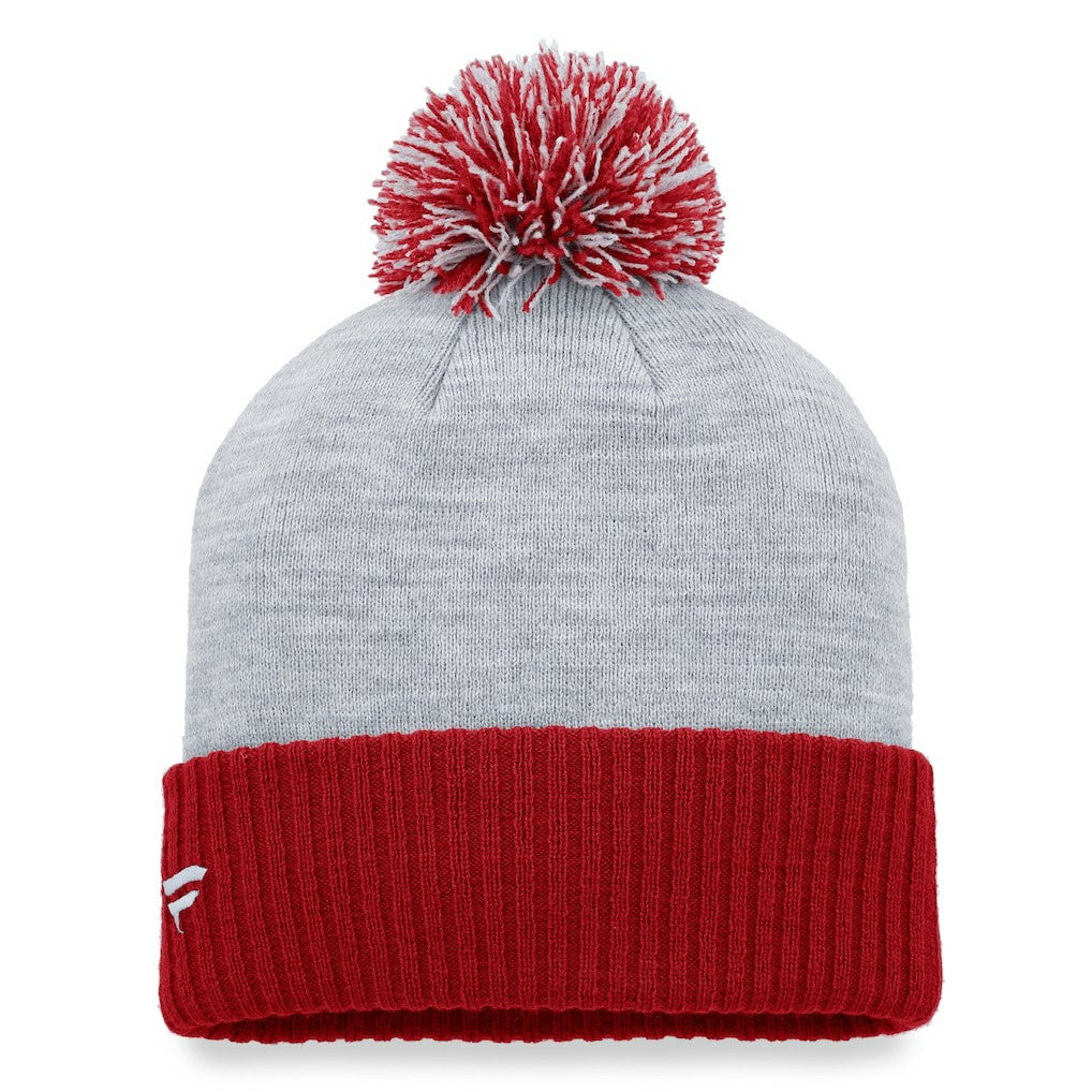 Arizona Cardinals Women's Ash Cuffed Knit Hat with Pom - Heather Gray - Fanatics