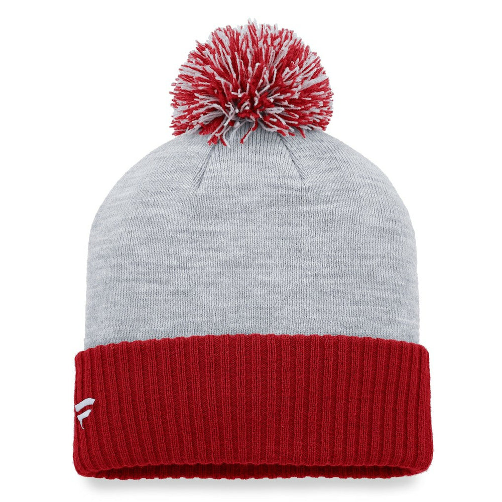 Arizona Cardinals Women's Ash Cuffed Knit Hat with Pom - Heather Gray - Fanatics