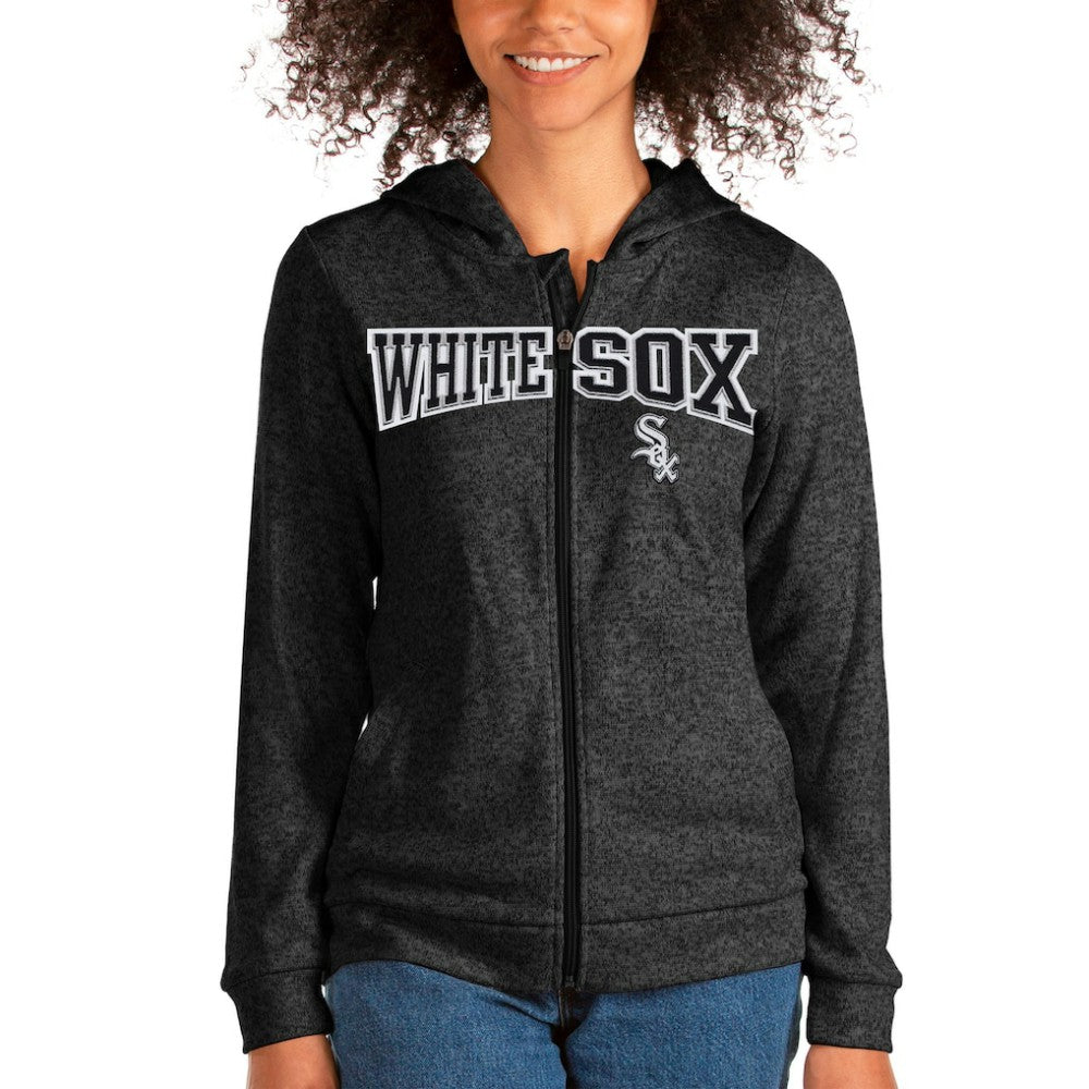 Chicago White Sox Antigua Women's Wordmark Absolute Full-Zip Hoodie Online