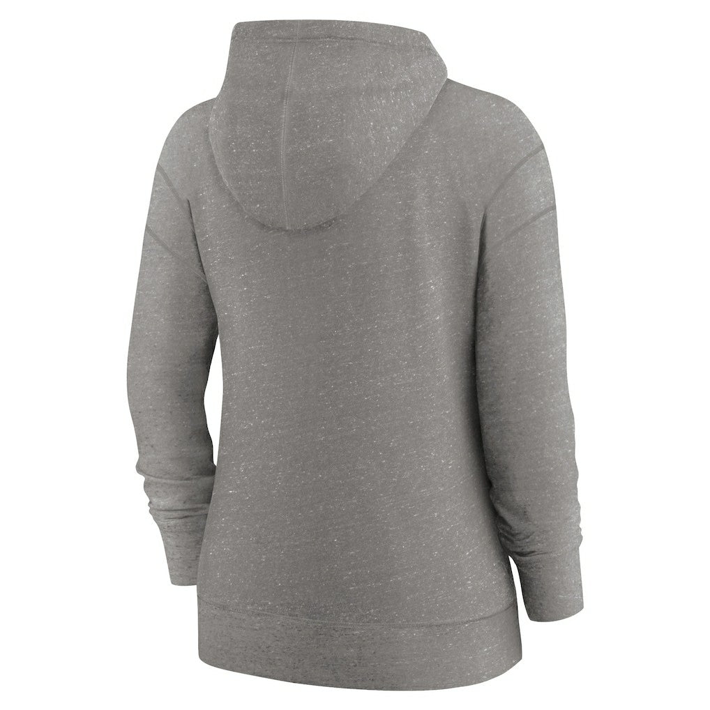 Cleveland Browns Women's Gym Vintage Full-Zip Hoodie - Heather Charcoal - Nike