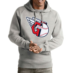 Cleveland Guardians Antigua Team Victory Pullover Hoodie Outlet