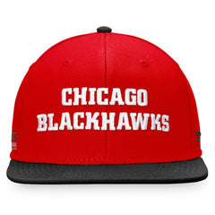 Chicago Blackhawks Fanatics Iconic Color Blocked Snapback Hat - Red/Black | Fanatics Lifestyle