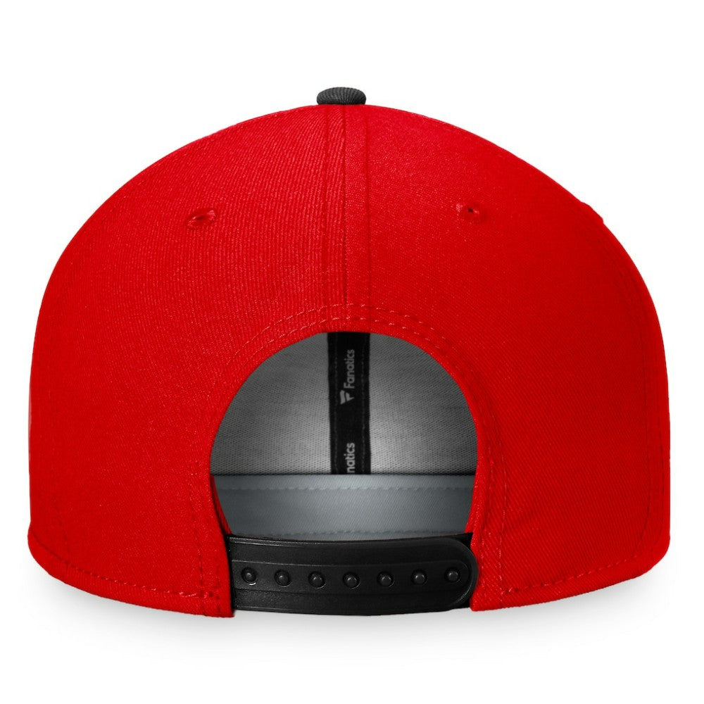 Chicago Blackhawks Fanatics Iconic Color Blocked Snapback Hat - Red/Black | Fanatics Lifestyle