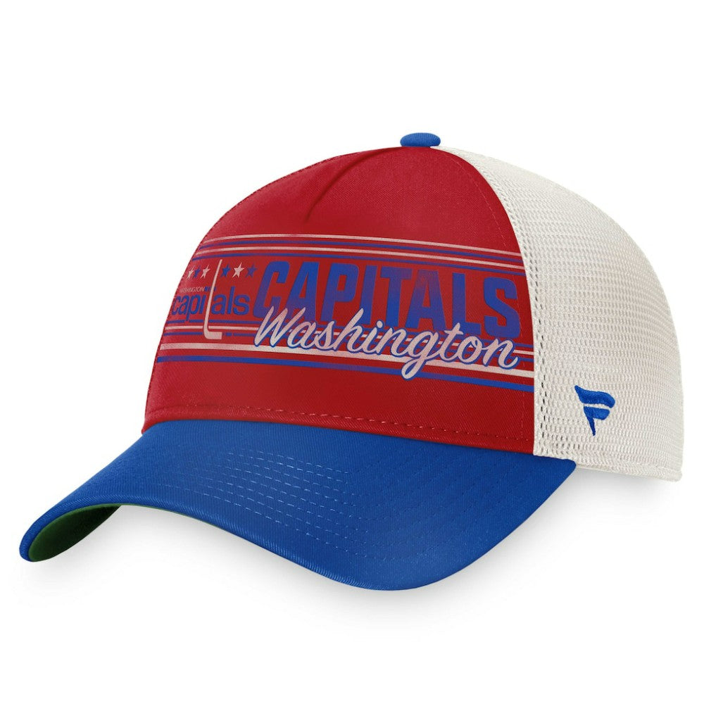 Washington Capitals Fanatics True Classic Retro Trucker Snapback Hat - Red/Royal | Fanatics Lifestyle