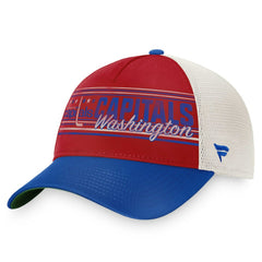 Washington Capitals Fanatics True Classic Retro Trucker Snapback Hat - Red/Royal | Fanatics Lifestyle