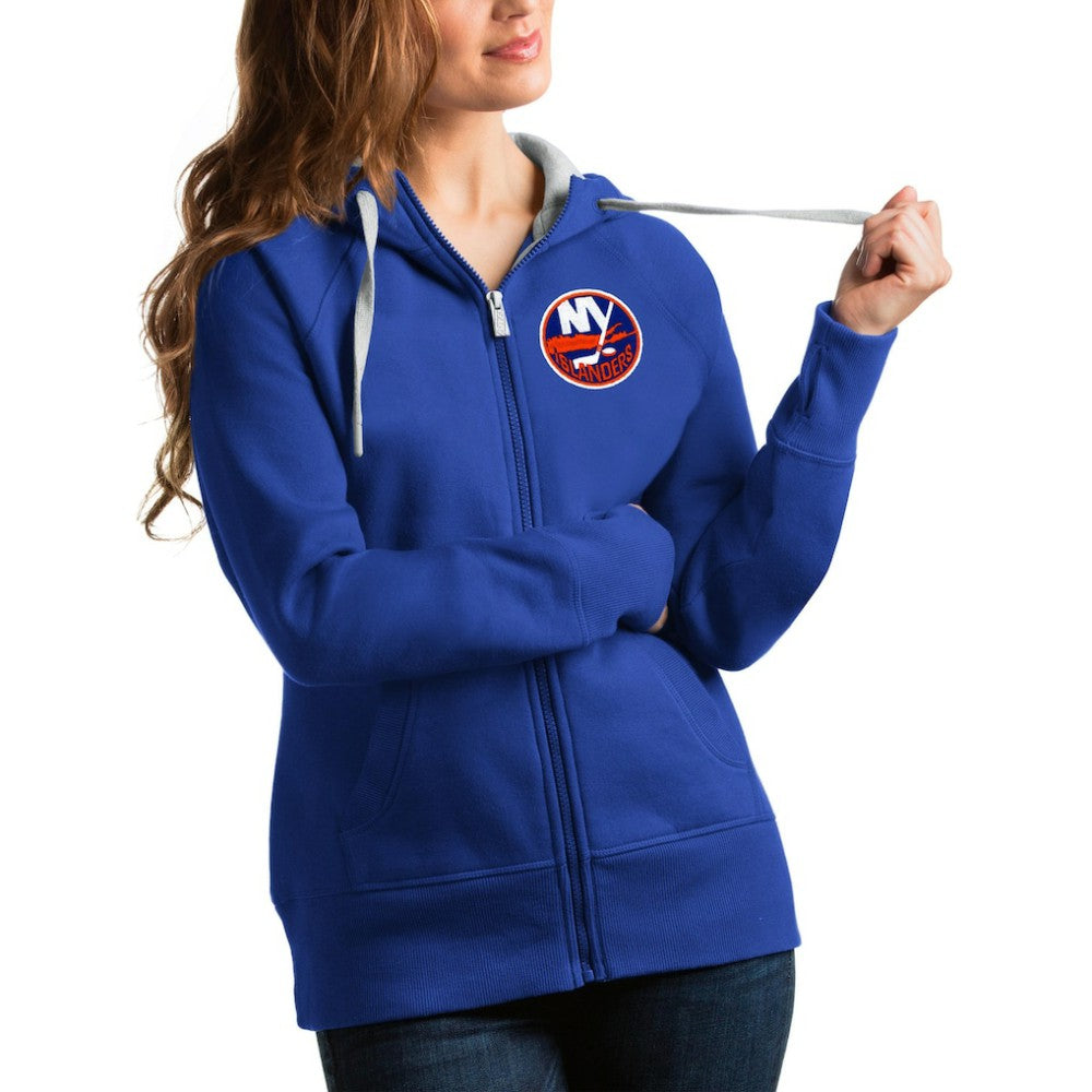 New York Islanders Antigua Women's Team Victory Full-Zip Hoodie - Royal | NHL online
