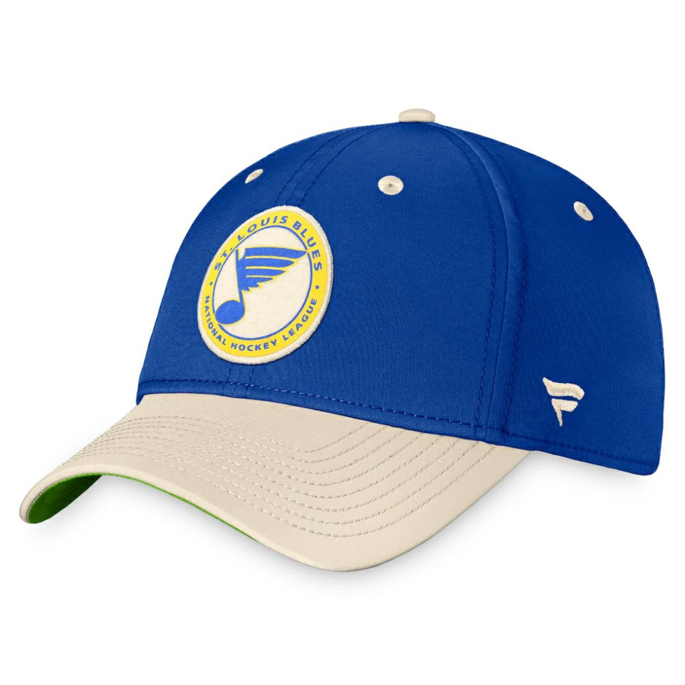 St. Louis Blues Fanatics True Classics Retro Flex Hat - Royal/Khaki | Fanatics on sale