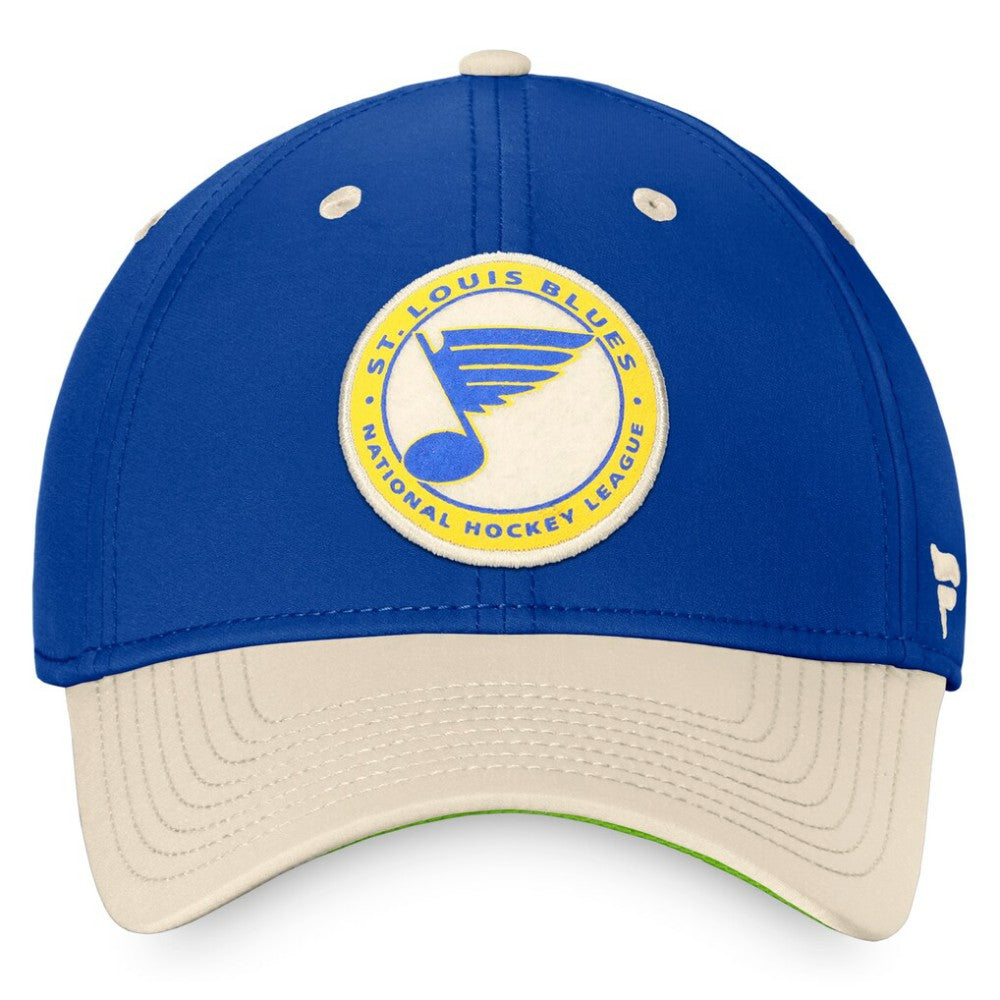 St. Louis Blues Fanatics True Classics Retro Flex Hat - Royal/Khaki | Fanatics on sale