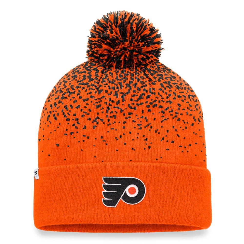 Philadelphia Flyers Fanatics Iconic Gradient Cuffed Knit Hat with Pom - Orange | Fanatics sale