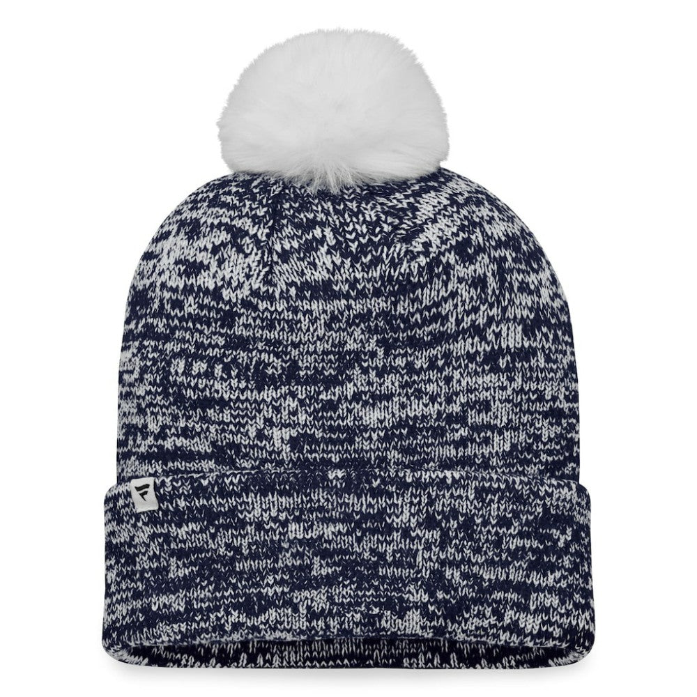 Seattle Kraken Fanatics Women's Glimmer Cuffed Knit Hat with Pom - Deep Sea Blue | Fanatics near me
