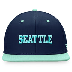 Seattle Kraken Fanatics Heritage City Two-Tone Snapback Hat - Deep Sea Blue/Light Blue | Fanatics near me