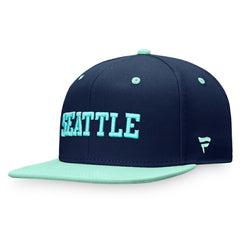 Seattle Kraken Fanatics Heritage City Two-Tone Snapback Hat - Deep Sea Blue/Light Blue | Fanatics near me
