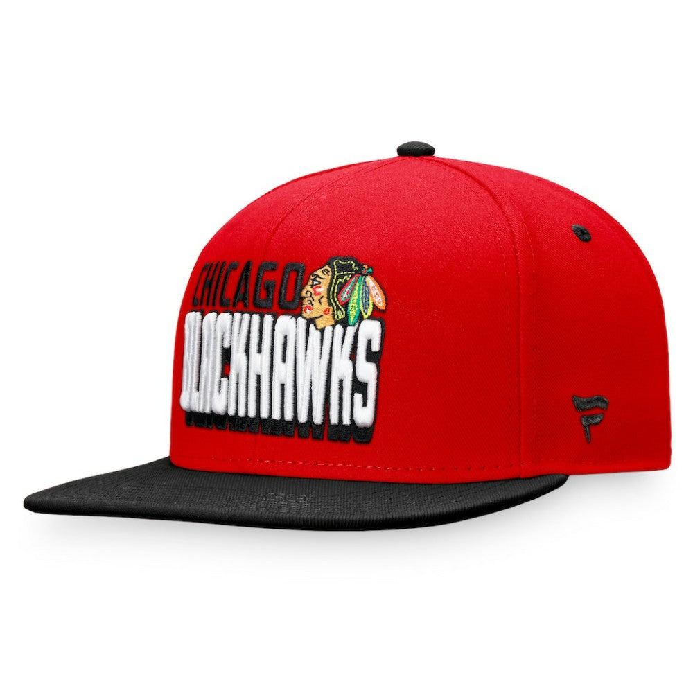 Chicago Blackhawks Fanatics Heritage Retro Two-Tone Snapback Hat - Red/Black | Fanatics discount