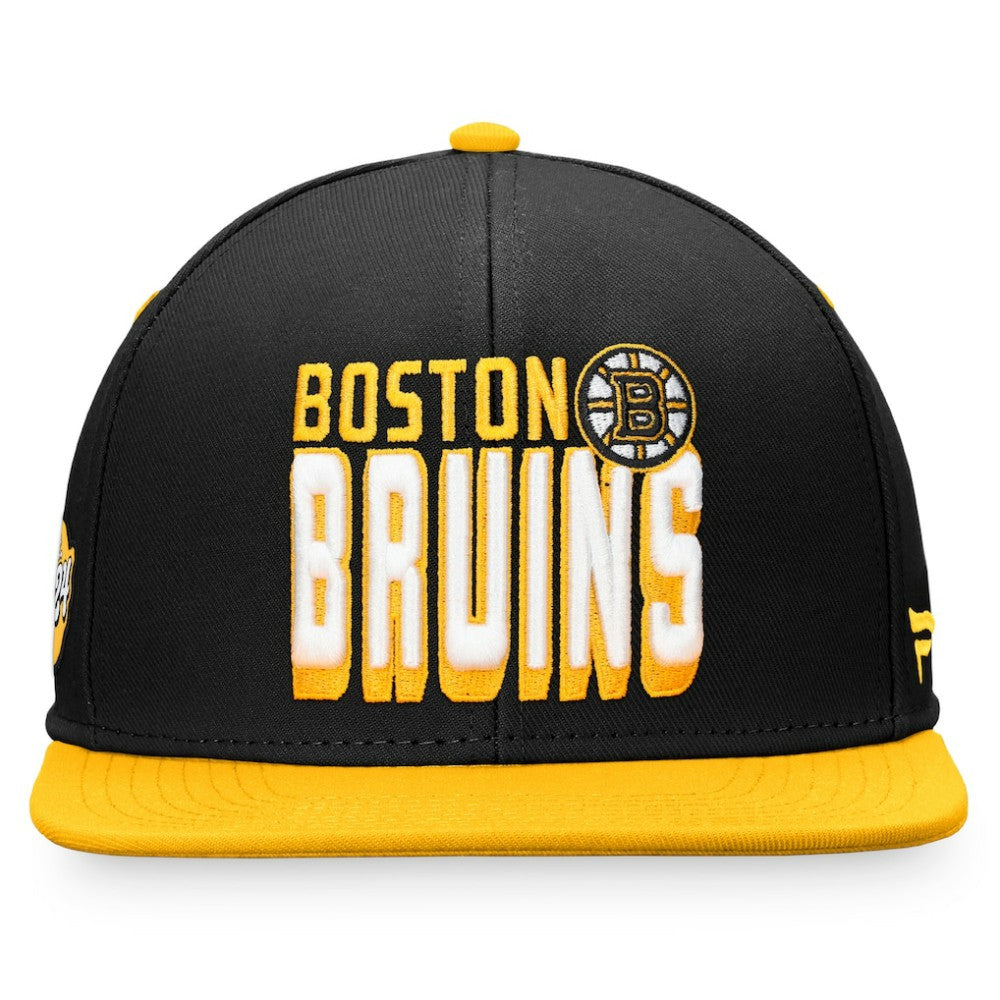 Boston Bruins Fanatics Heritage Retro Two-Tone Snapback Hat - Black/Gold | Fanatics online
