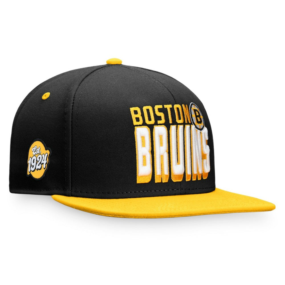 Boston Bruins Fanatics Heritage Retro Two-Tone Snapback Hat - Black/Gold | Fanatics on sale