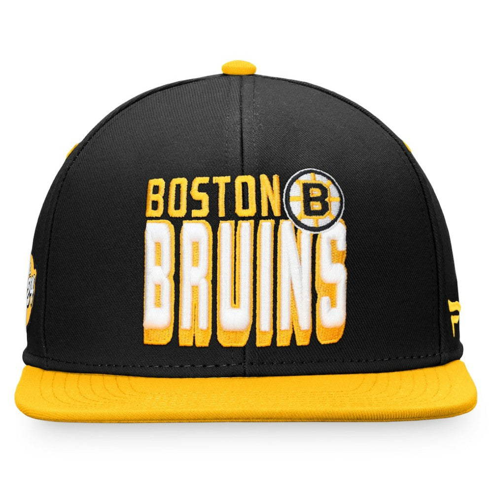Boston Bruins Fanatics Heritage Retro Two-Tone Snapback Hat - Black/Gold | Fanatics on sale