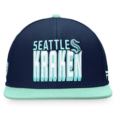 Seattle Kraken Fanatics Heritage Retro Two-Tone Snapback Hat - Navy/Blue | Fanatics online