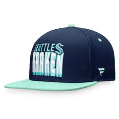 Seattle Kraken Fanatics Heritage Retro Two-Tone Snapback Hat - Navy/Blue | Fanatics online