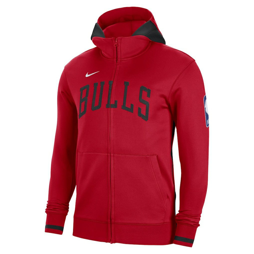 Nike Chicago Bulls Authentic Showtime Performance Full-Zip Hoodie Red