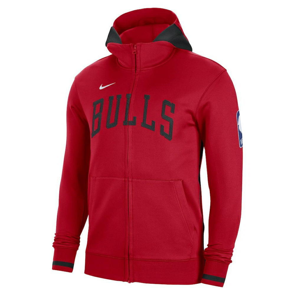 Nike Chicago Bulls Authentic Showtime Performance Full-Zip Hoodie Red