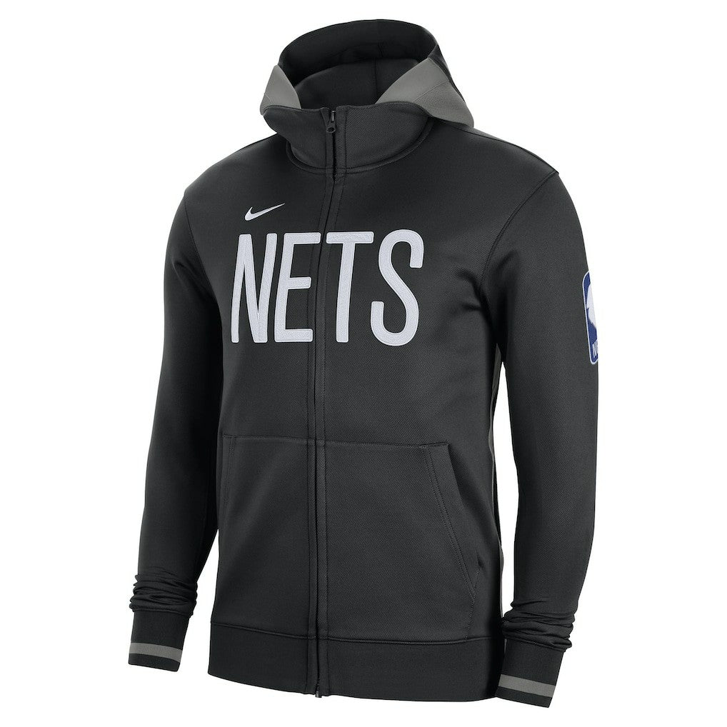 Nike Brooklyn Nets Authentic Showtime Performance Full-Zip Hoodie Black