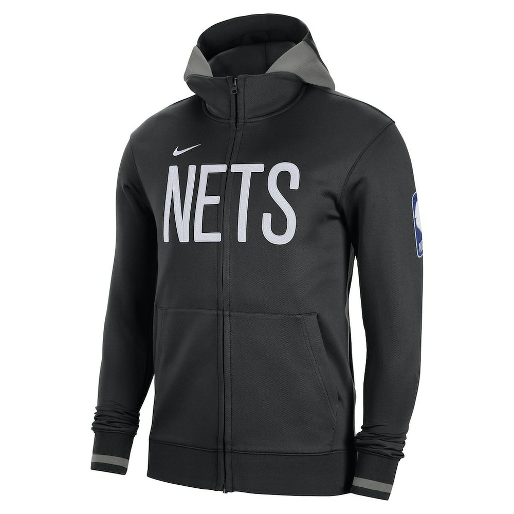 Nike Brooklyn Nets Authentic Showtime Performance Full-Zip Hoodie Black