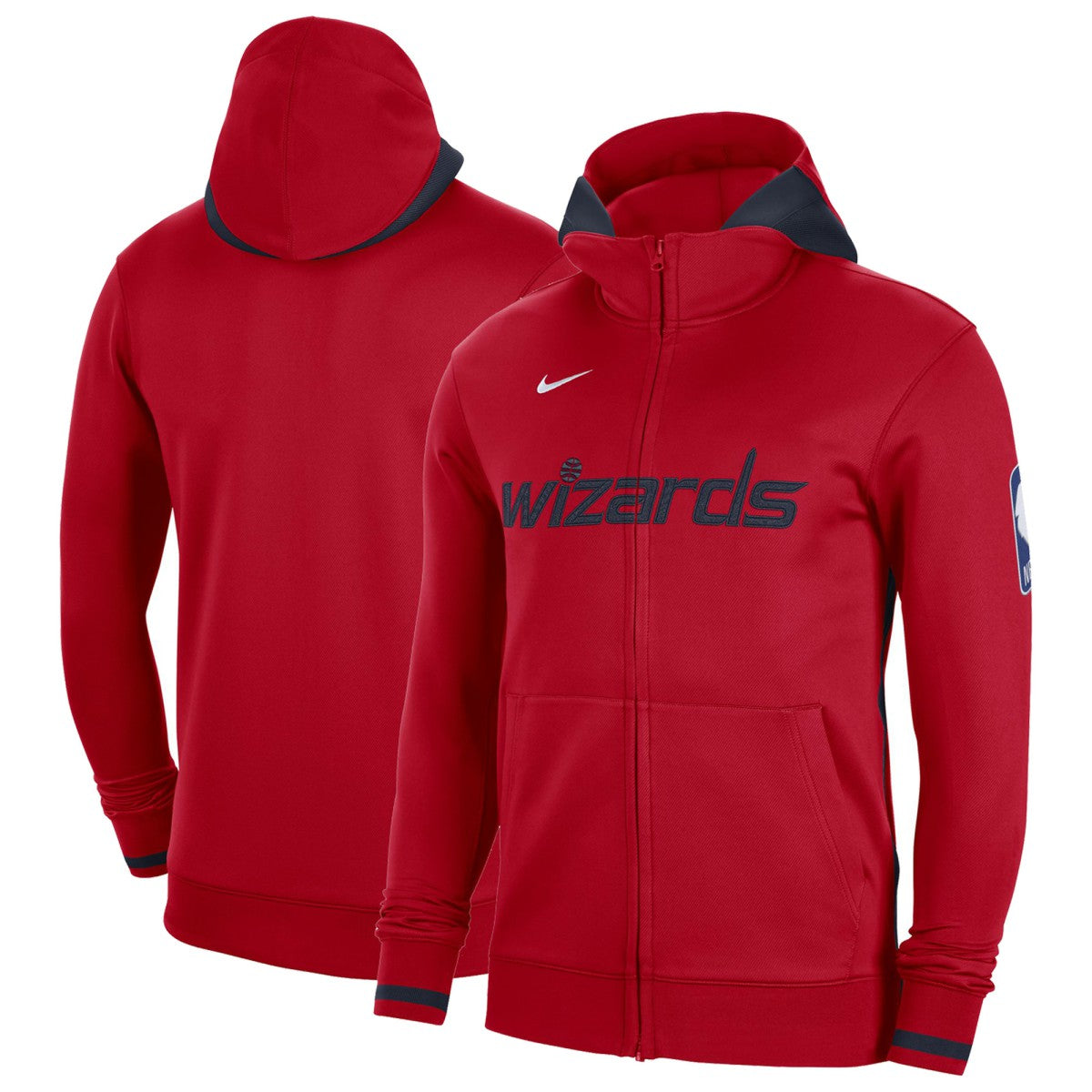 Nike Washington Wizards Authentic Showtime Performance Full-Zip Hoodie Red