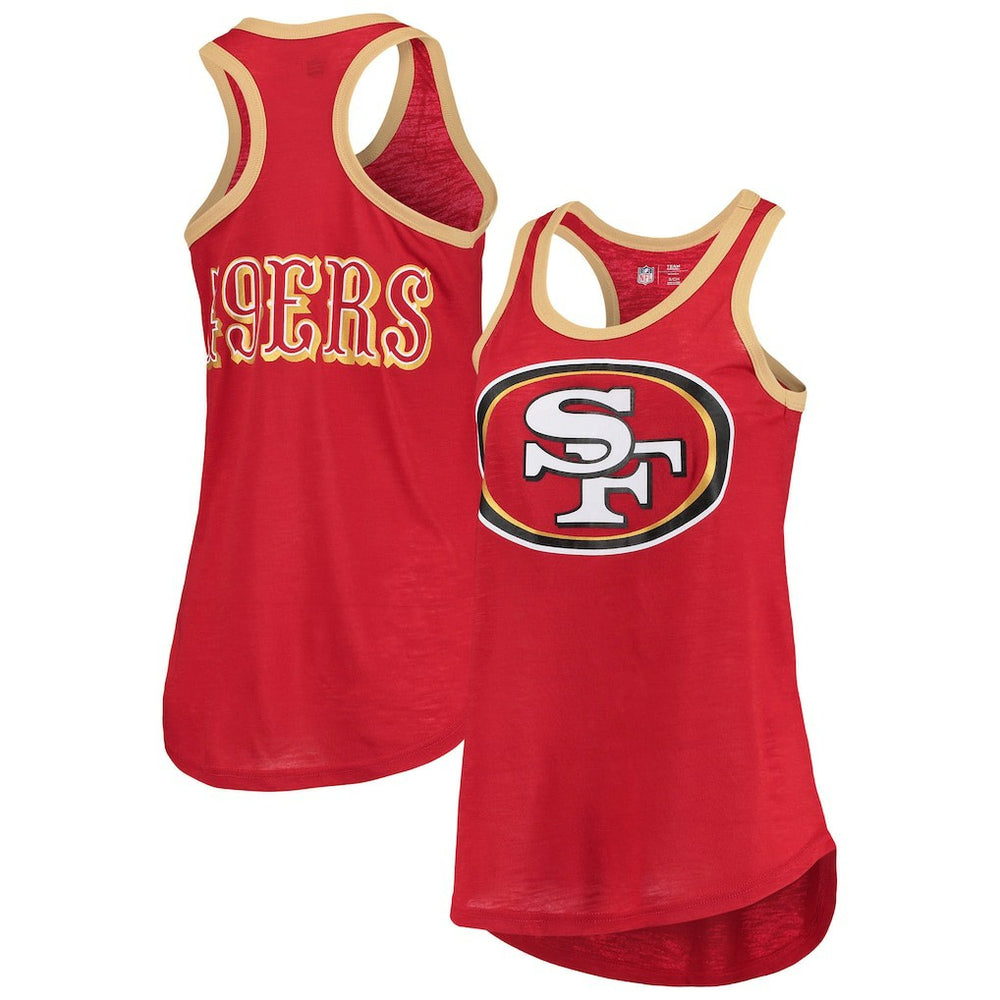 San Francisco 49ers G-III 4Her by Carl Banks Women's Tater Burnout Tank Top - Scarlet - NFL