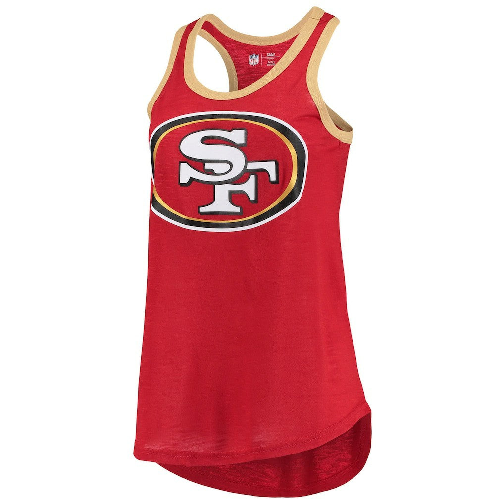San Francisco 49ers G-III 4Her by Carl Banks Women's Tater Burnout Tank Top - Scarlet - NFL