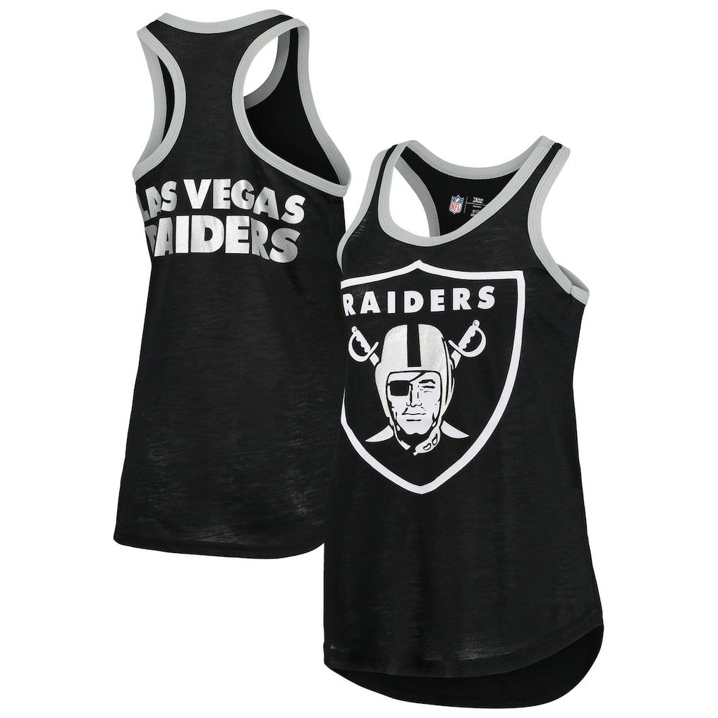 Las Vegas Raiders G-III 4Her by Carl Banks Women's Tater Burnout Tank Top - Black - NFL