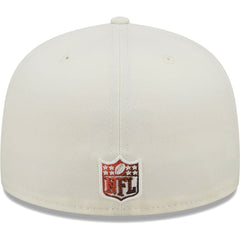 Cleveland Browns New Era Chrome Color Dim 59FIFTY Fitted Hat - Cream - NFL