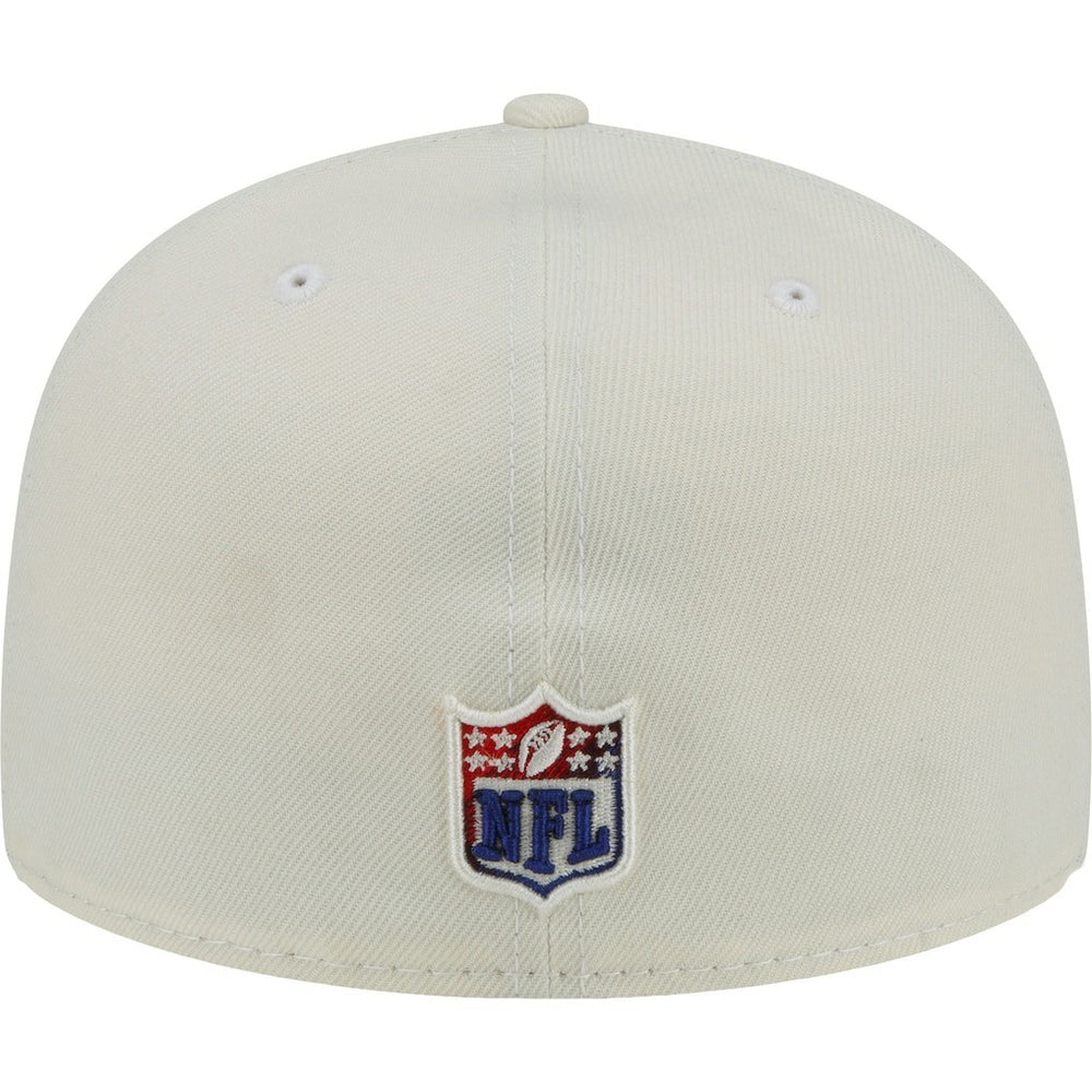 New York Giants New Era Chrome Color Dim 59FIFTY Fitted Hat - Cream - NFL