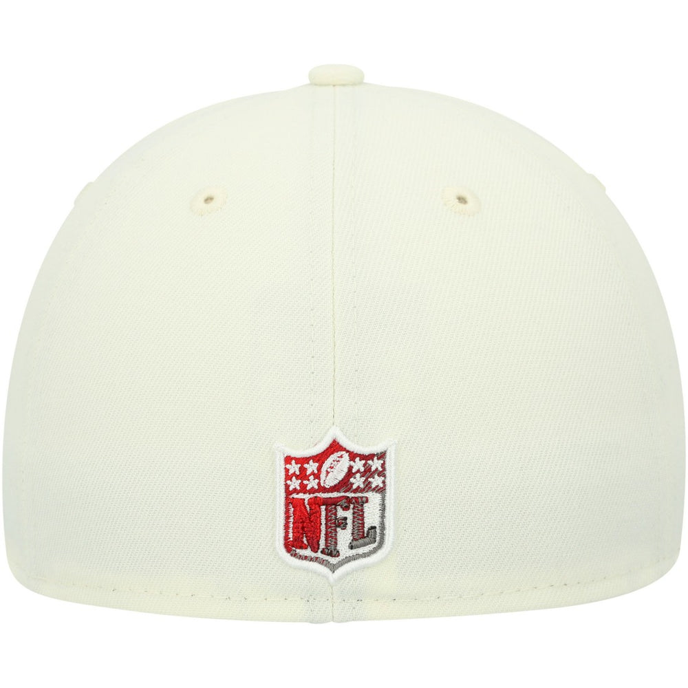 Tampa Bay Buccaneers New Era Chrome Color Dim 59FIFTY Fitted Hat - Cream - NFL