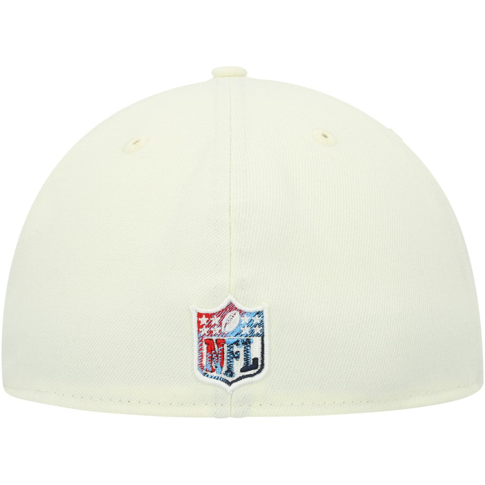 Tennessee Titans New Era Chrome Color Dim 59FIFTY Fitted Hat - Cream - NFL
