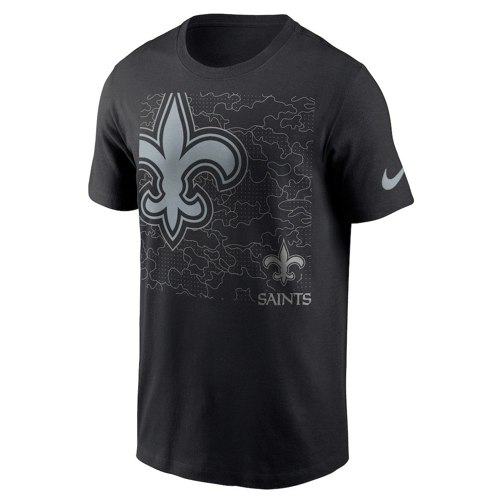 New Orleans Saints RFLCTV T-Shirt - Black - Nike