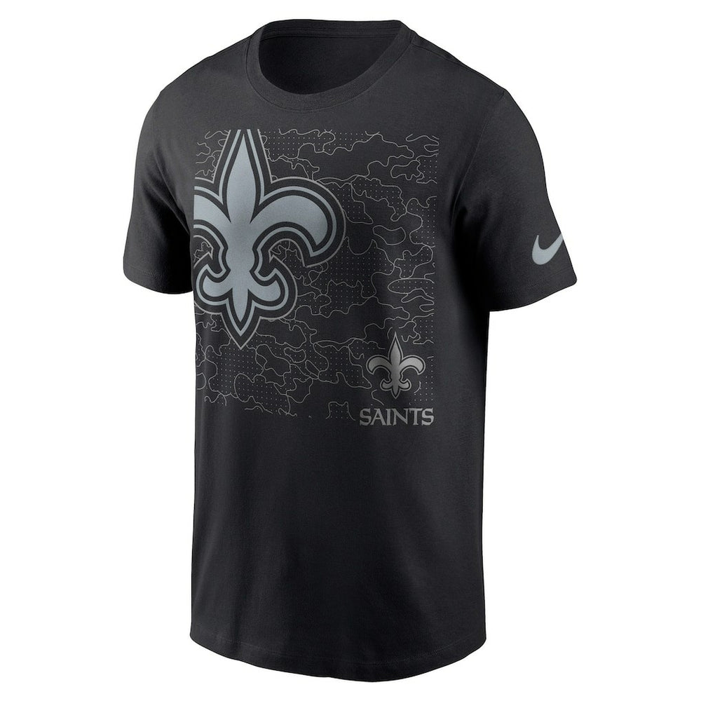 New Orleans Saints RFLCTV T-Shirt - Black - Nike