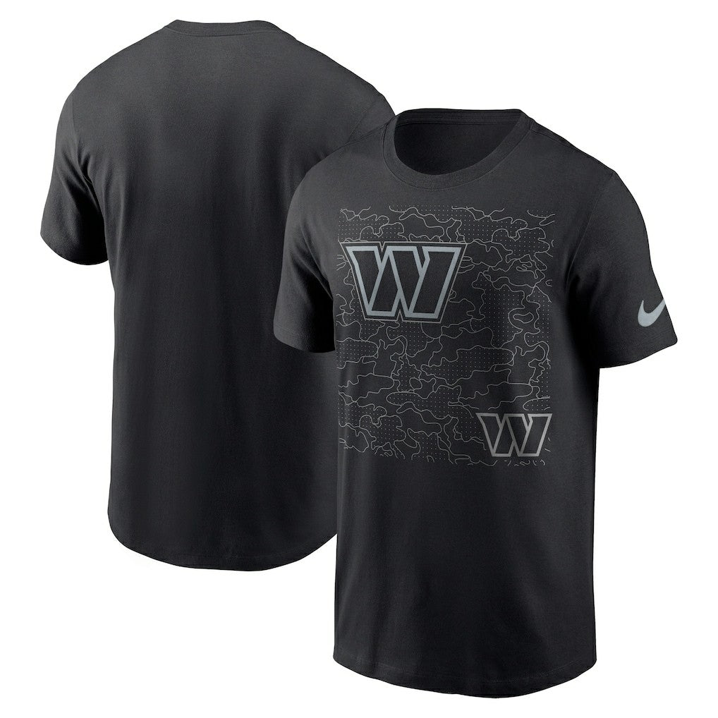 Washington Commanders RFLCTV T-Shirt - Black - Nike