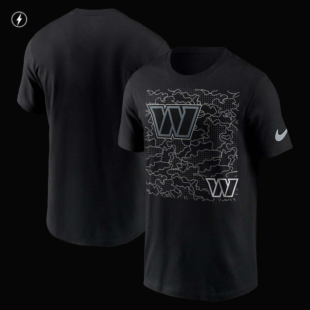 Washington Commanders RFLCTV T-Shirt - Black - Nike
