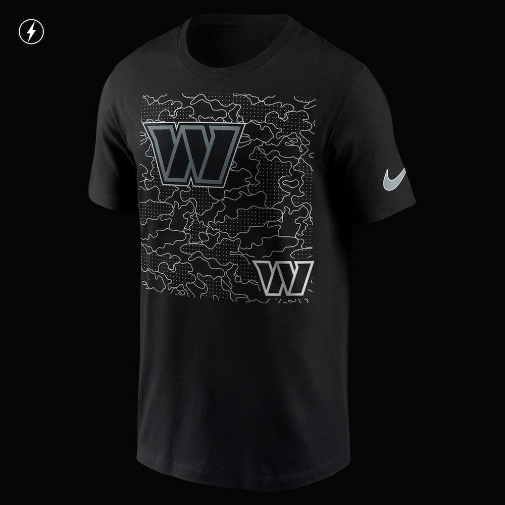 Washington Commanders RFLCTV T-Shirt - Black - Nike