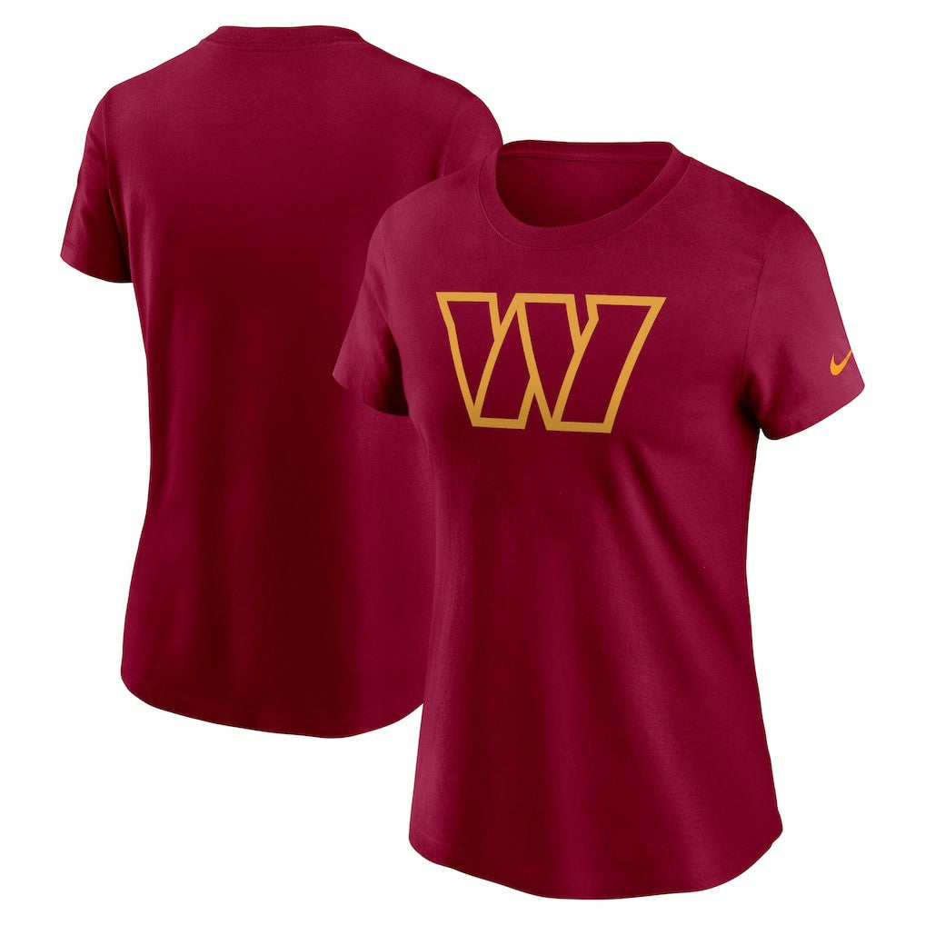 Washington Commanders Women's Logo Cotton Essential T-Shirt - Burgundy - Nike