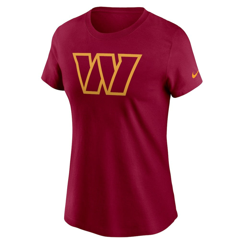 Washington Commanders Women's Logo Cotton Essential T-Shirt - Burgundy - Nike
