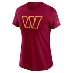 Washington Commanders Women's Logo Cotton Essential T-Shirt - Burgundy - Nike