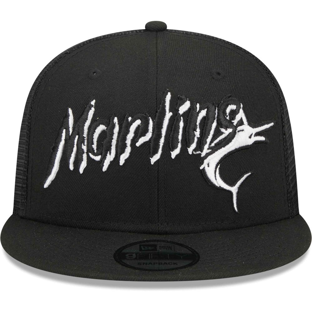 Miami Marlins New Era Street Trucker 9FIFTY Snapback Hat Near Me