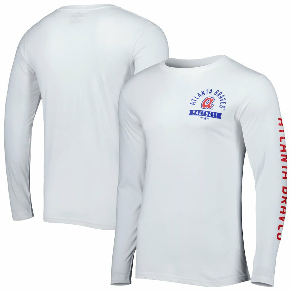 Atlanta Braves Fanatics Pressbox Long Sleeve T-Shirt for sale