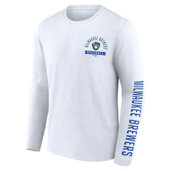Milwaukee Brewers Fanatics Pressbox Long Sleeve T-Shirt Online