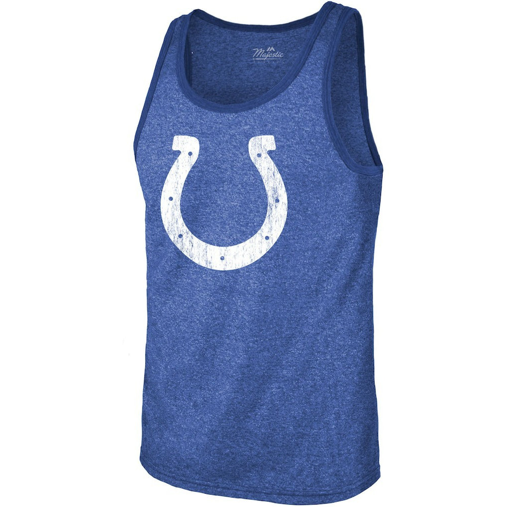 Jonathan Taylor Indianapolis Colts Majestic Threads Player Name & Number Tri-Blend Tank Top - Heathered Royal - NFL