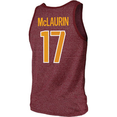 Terry McLaurin Washington Commanders Majestic Threads Player Name & Number Tank Top - Heathered Burgundy - NFL