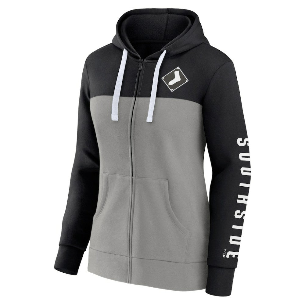 Chicago White Sox Fanatics Women's Take The Field Colorblocked Hoodie Full-Zip Jacket Near Me