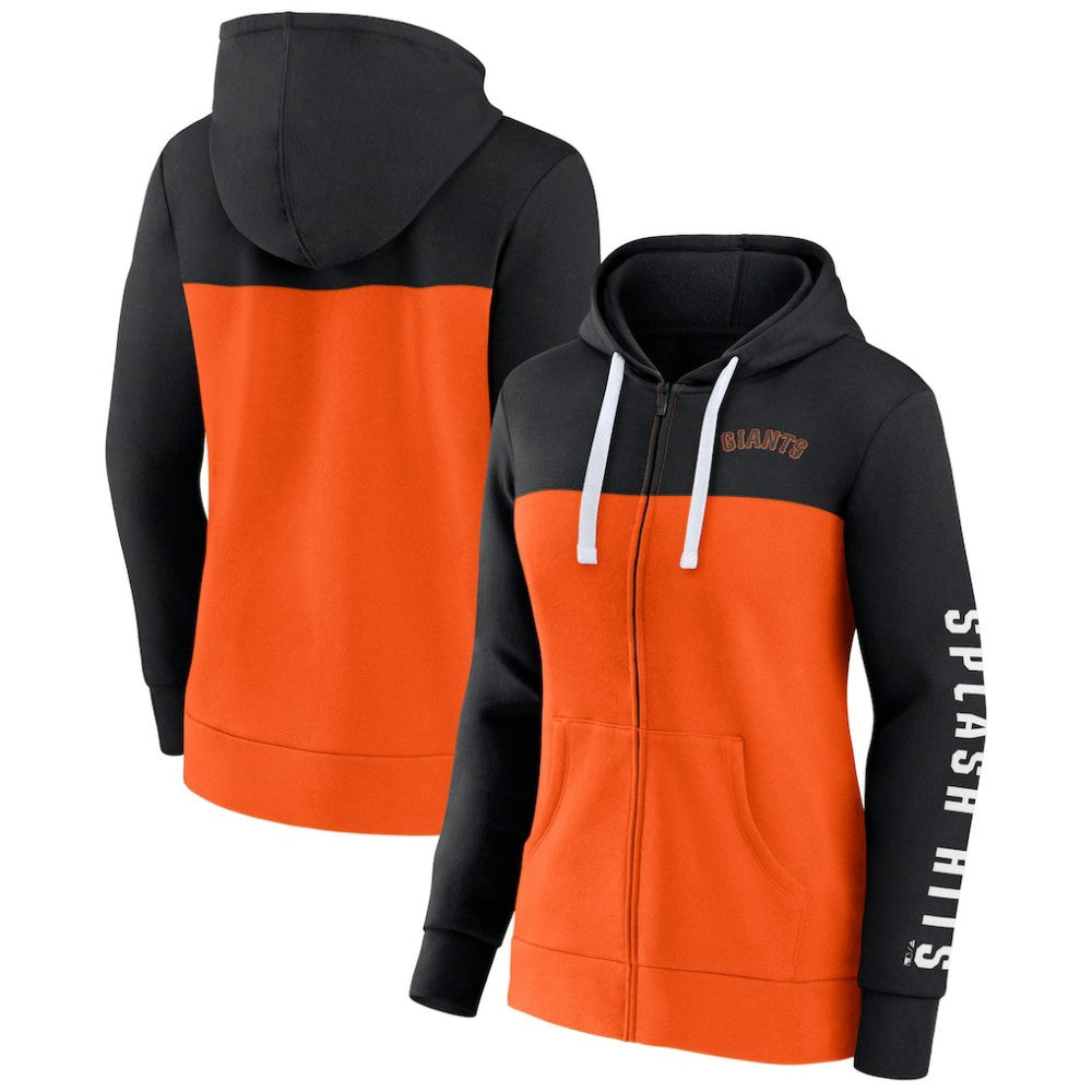San Francisco Giants Fanatics Women's Take The Field Colorblocked Hoodie Full-Zip Jacket Near Me