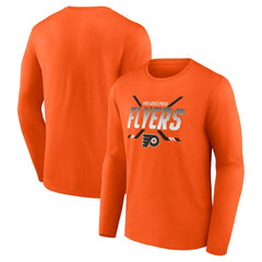 Philadelphia Flyers Fanatics Covert Long Sleeve T-Shirt - Orange | Fanatics sale